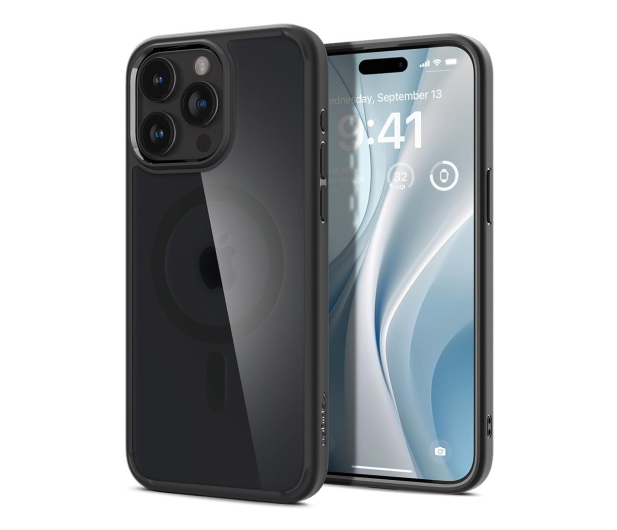 SPIGEN Ultra Hybrid Mag Magsafe do iPhone 15 Pro Max frost black ACS06581 - 1178931 - zdjęcie
